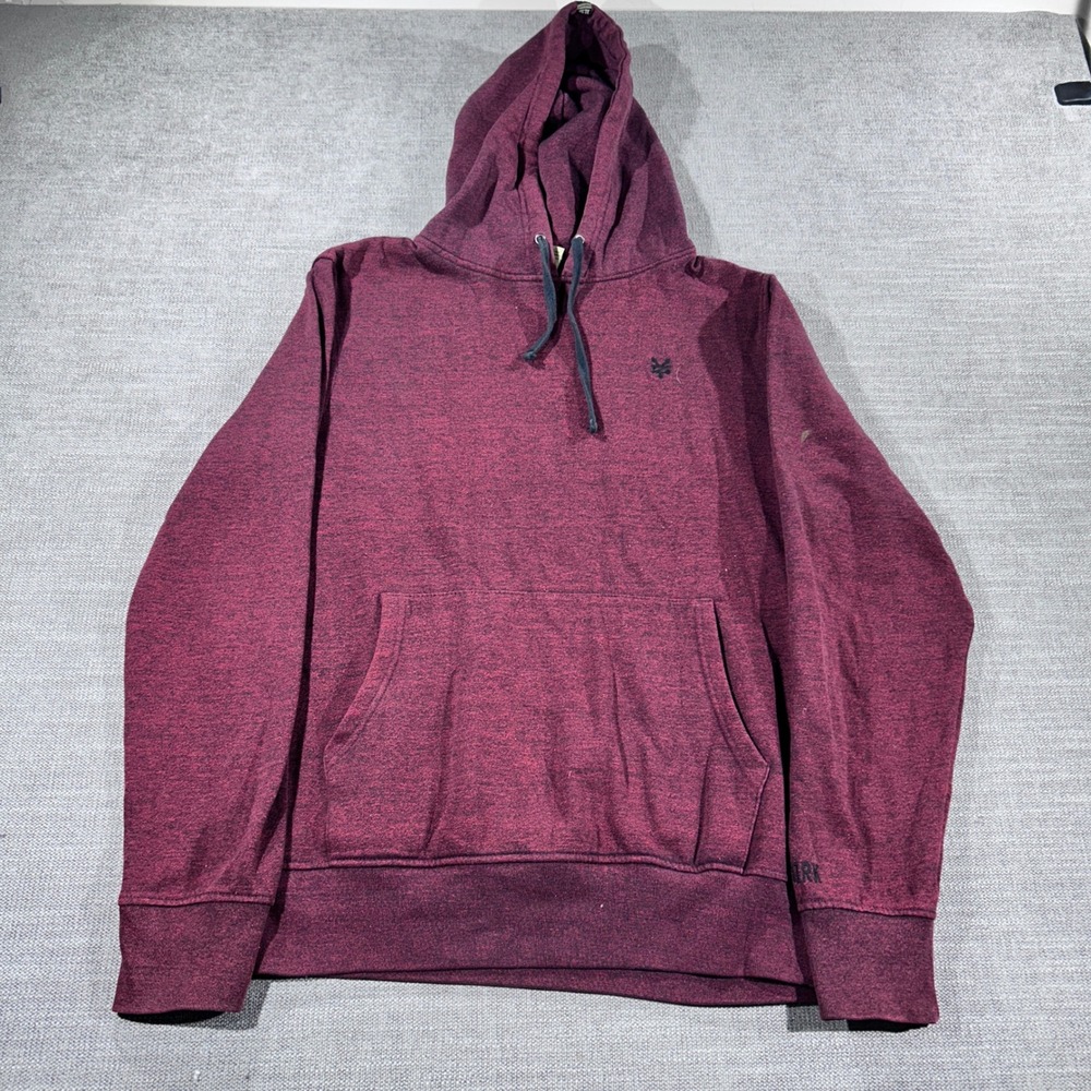 Zoo York Hoodie Mens Medium Burgundy Good Heathered Pullover Skateboarding